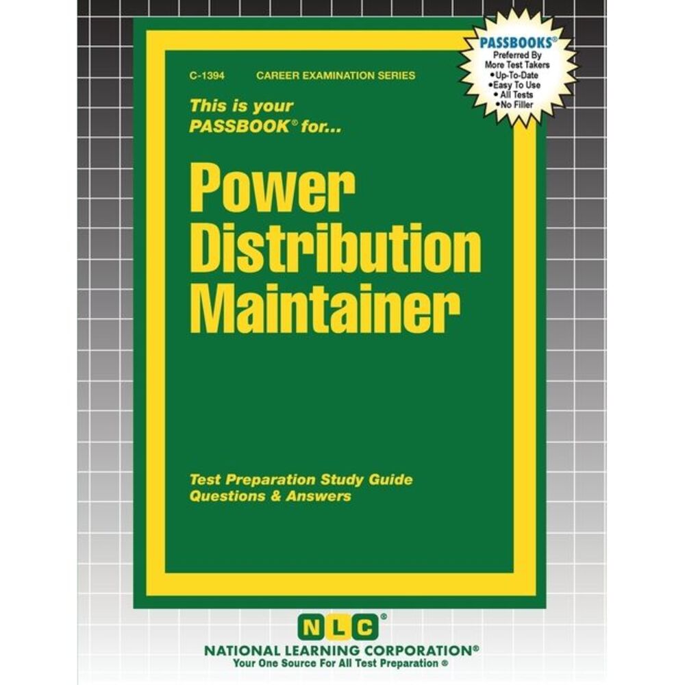 Power Distribution Maintainer -- Passbooks
